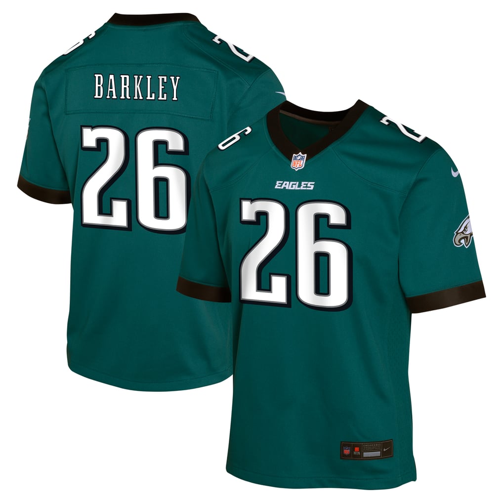 Youth Philadelphia Eagles Saquon Barkley Nike Green Game Jersey - Image 1