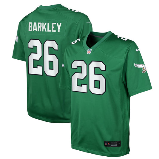 Youth Philadelphia Eagles Saquon Barkley Nike Kelly Green Game Jersey - Image 1