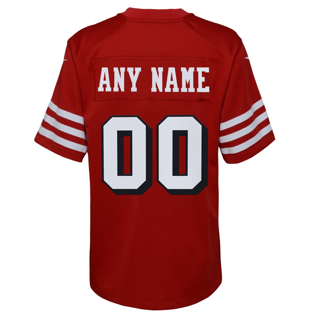 Youth San Francisco 49ers Nike Scarlet Alternate Custom Game Jersey - Image 4