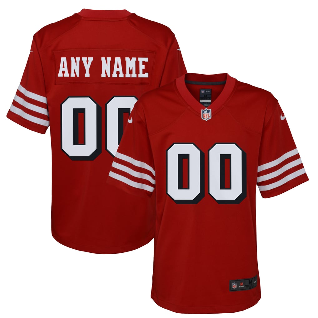 Youth San Francisco 49ers Nike Scarlet Alternate Custom Game Jersey - Image 1