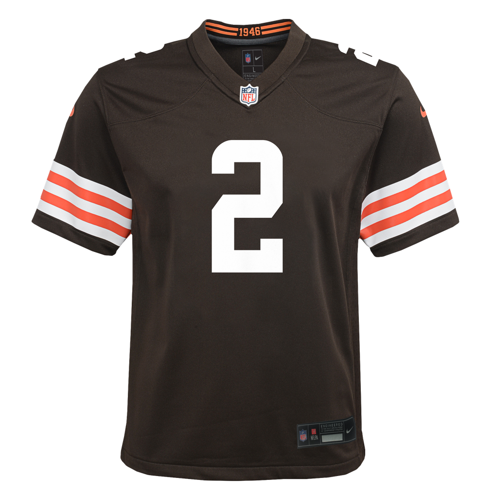 Youth Cleveland Browns Shedeur Sanders Nike Brown Game Jersey - Image 3