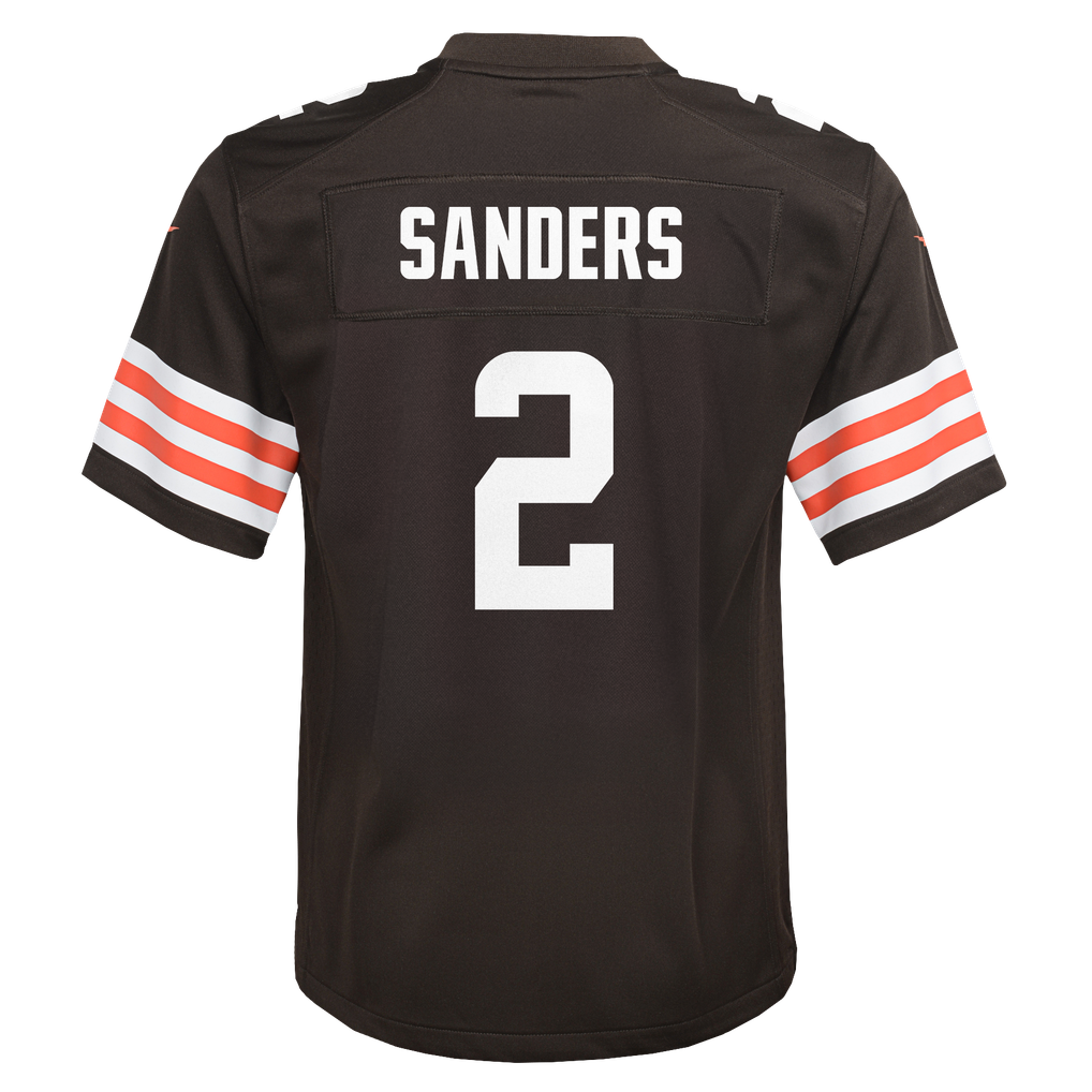 Youth Cleveland Browns Shedeur Sanders Nike Brown Game Jersey - Image 4