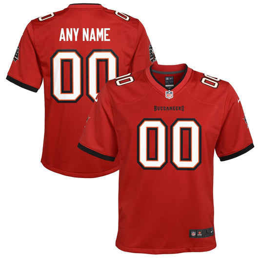Youth Nike Tampa Bay Buccaneers Red Custom Game Jersey - Image 1