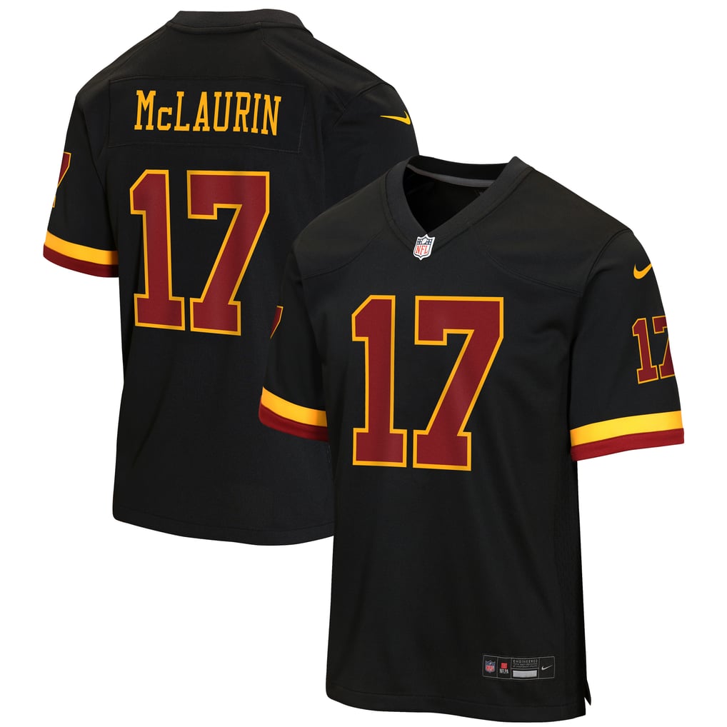 Youth Washington Commanders Terry McLaurin Nike Black Hail Raiser Alternate Game Jersey - Image 2