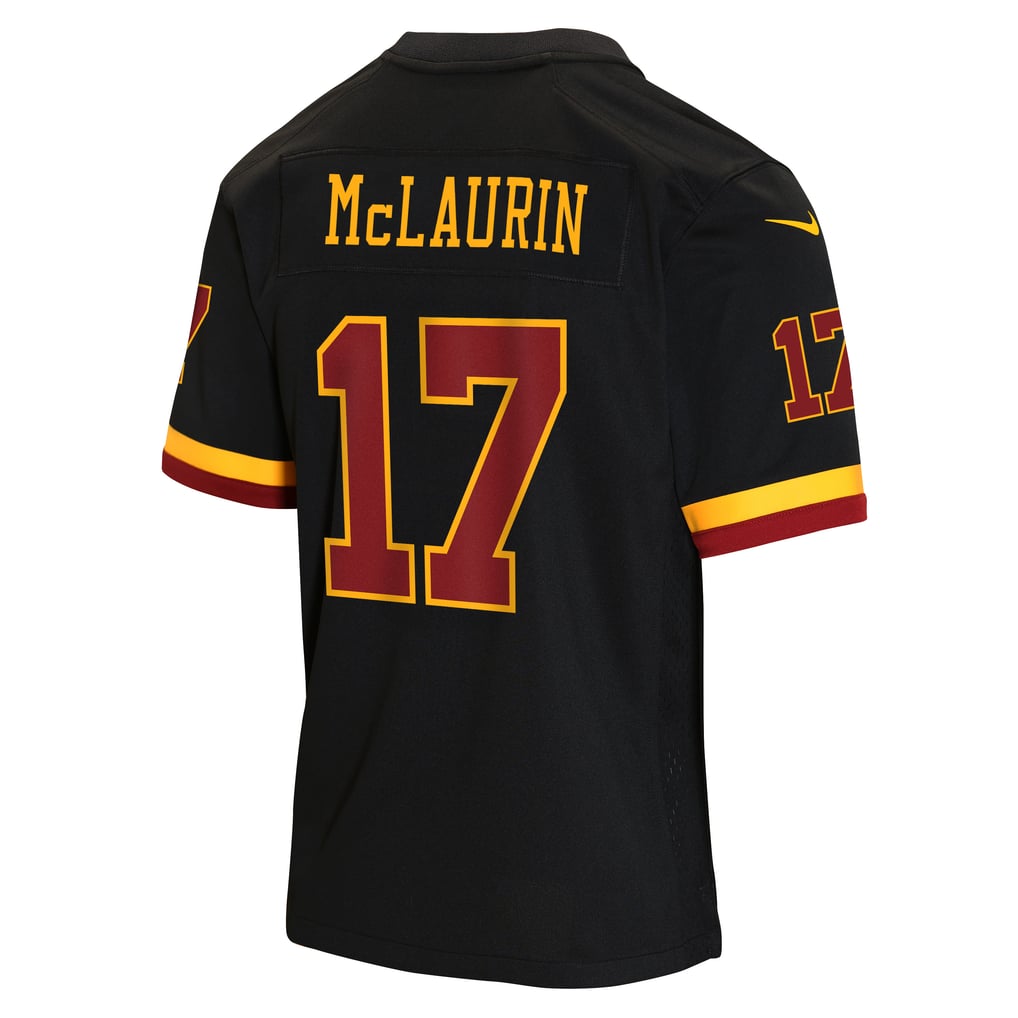 Youth Washington Commanders Terry McLaurin Nike Black Hail Raiser Alternate Game Jersey - Image 4