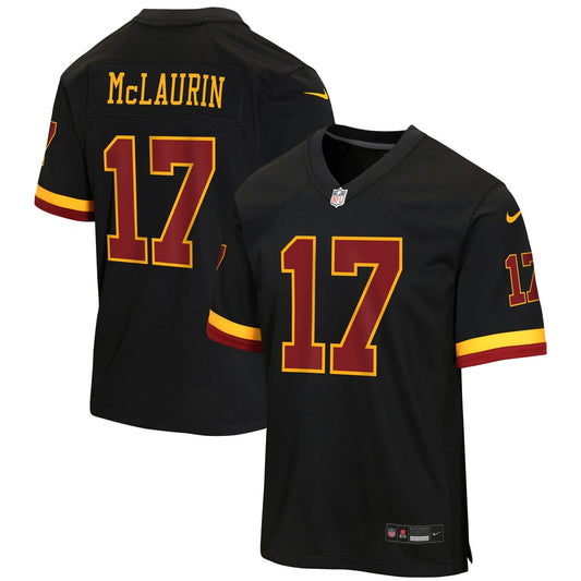 Youth Washington Commanders Terry McLaurin Nike Black Hail Raiser Alternate Game Jersey - Image 1