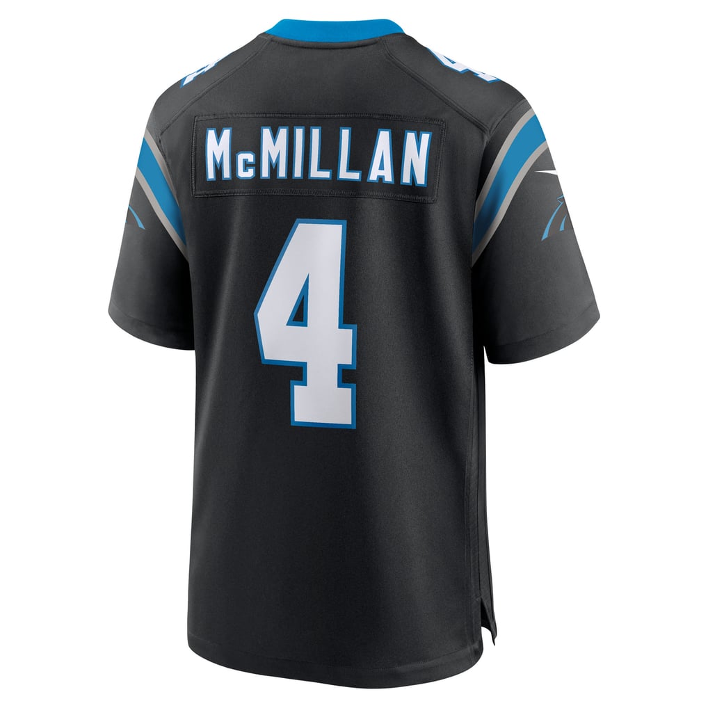 Youth Carolina Panthers Tetairoa McMillan Nike Black Game Jersey - Image 4