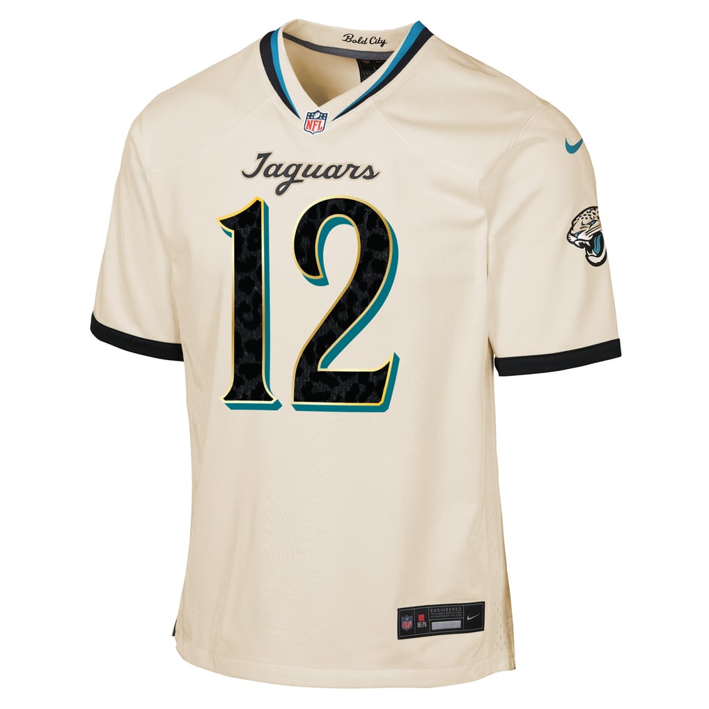 Youth Jacksonville Jaguars Travis Hunter Nike Natural 2026 Rivalries Collection Game Jersey - Image 3