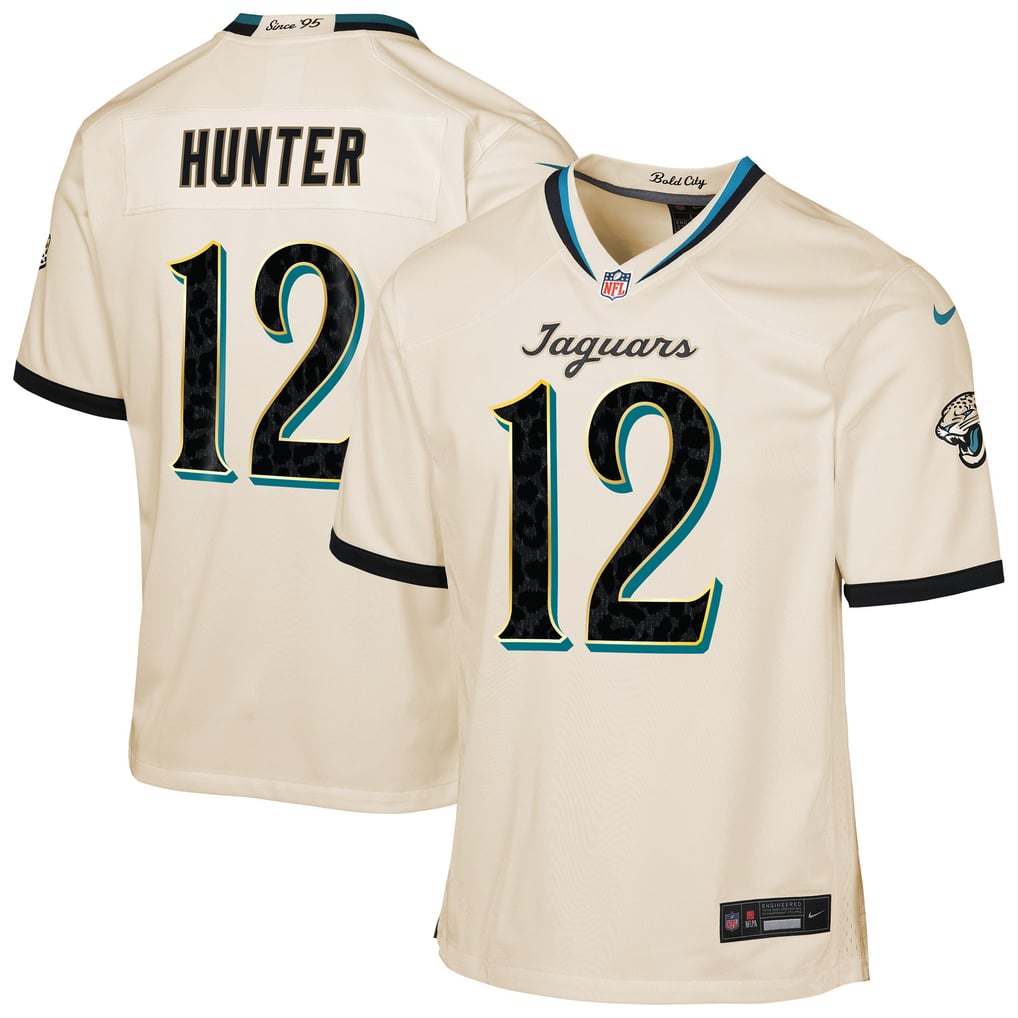 Youth Jacksonville Jaguars Travis Hunter Nike Natural 2026 Rivalries Collection Game Jersey - Image 1