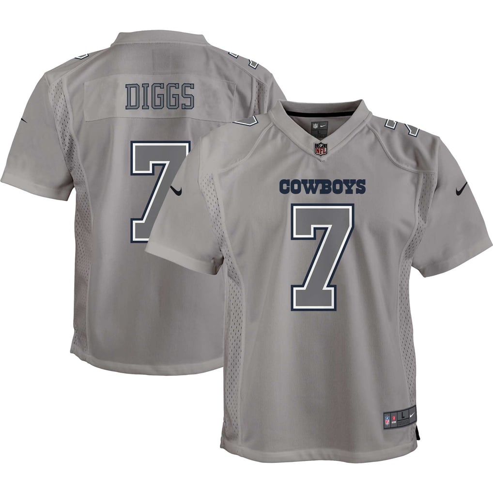 Youth Dallas Cowboys Trevon Diggs Nike Gray Atmosphere Game Jersey - Image 2