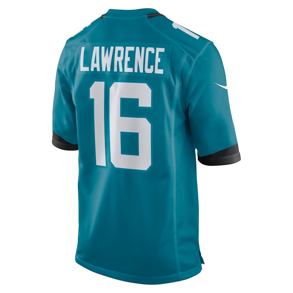 Youth Jacksonville Jaguars Trevor Lawrence Nike Teal Game Jersey - Image 4