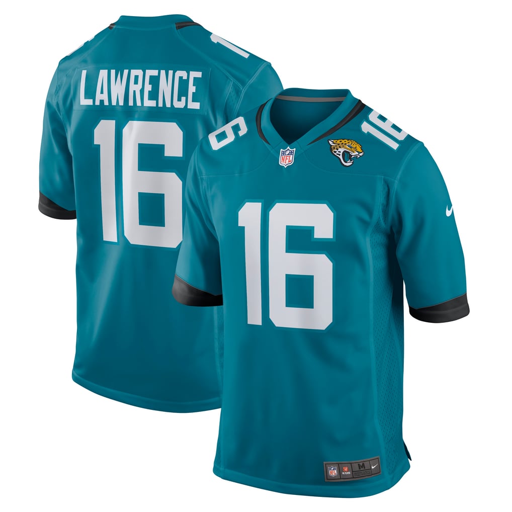 Youth Jacksonville Jaguars Trevor Lawrence Nike Teal Game Jersey - Image 1