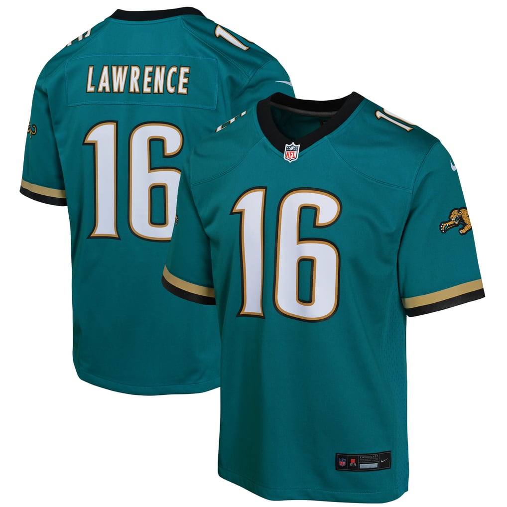 Youth Jacksonville Jaguars Trevor Lawrence Nike Teal Game Jersey - Image 2