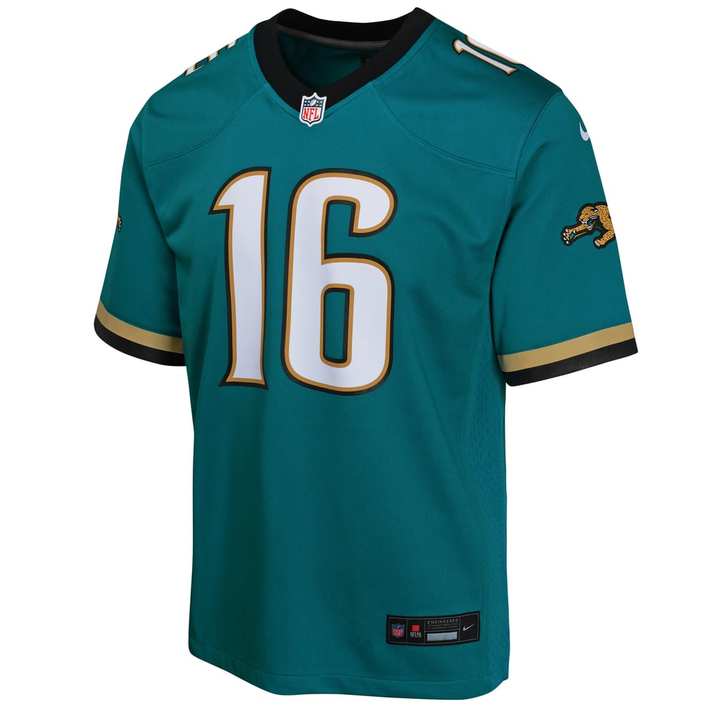 Youth Jacksonville Jaguars Trevor Lawrence Nike Teal Game Jersey - Image 3