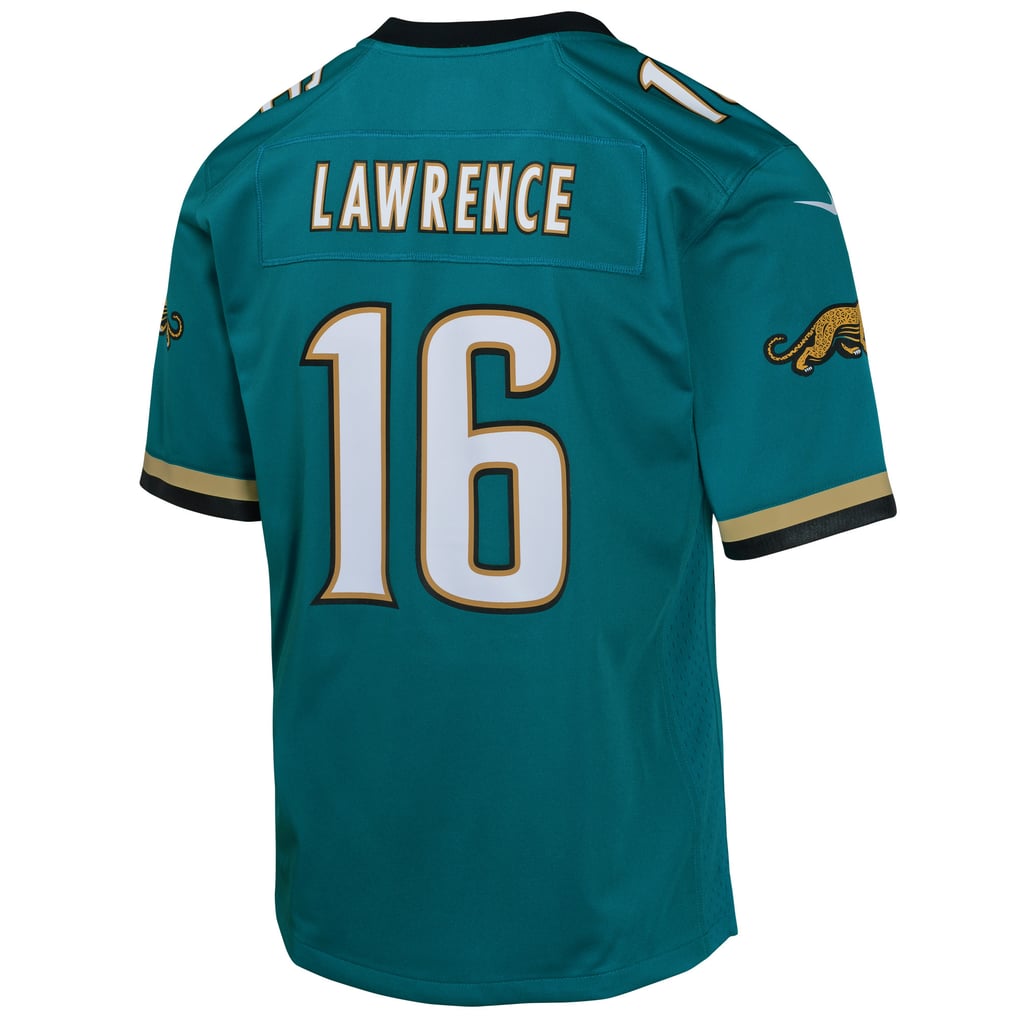 Youth Jacksonville Jaguars Trevor Lawrence Nike Teal Game Jersey - Image 4