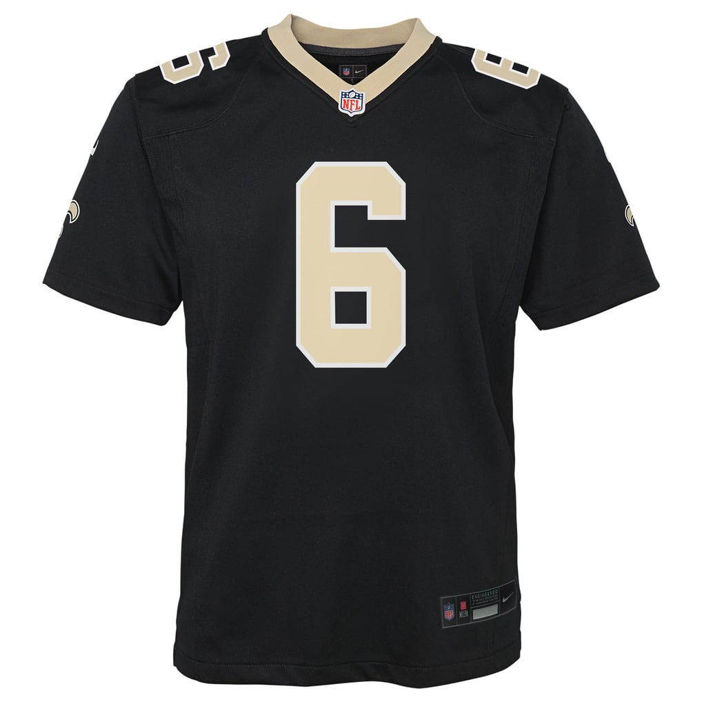 Youth New Orleans Saints Tyler Shough Nike Black Team Game Jersey - Image 3