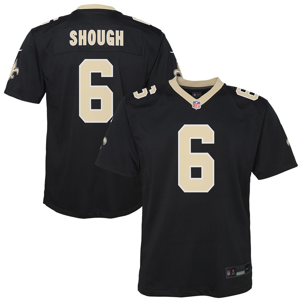 Youth New Orleans Saints Tyler Shough Nike Black Team Game Jersey - Image 1