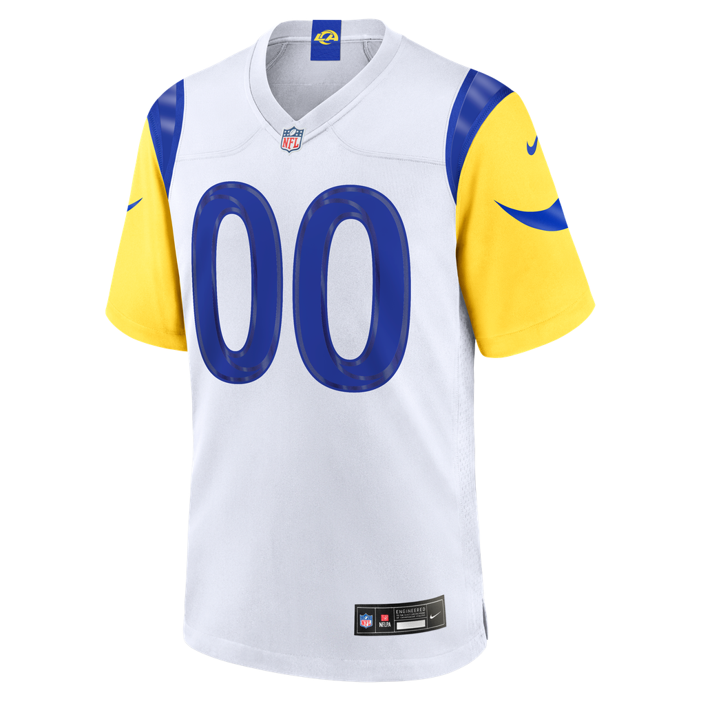Youth Los Angeles Rams Nike White Custom Game Jersey - Image 3