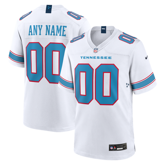 Youth Tennessee Titans Nike White Game Custom Jersey - Image 1
