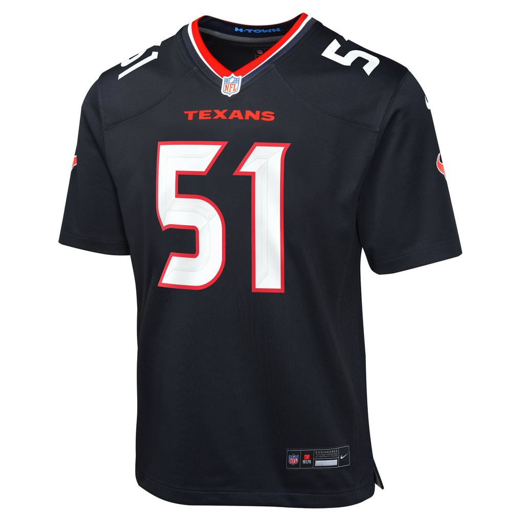 Youth Houston Texans Will Anderson Jr. Nike Navy Game Jersey - Image 3