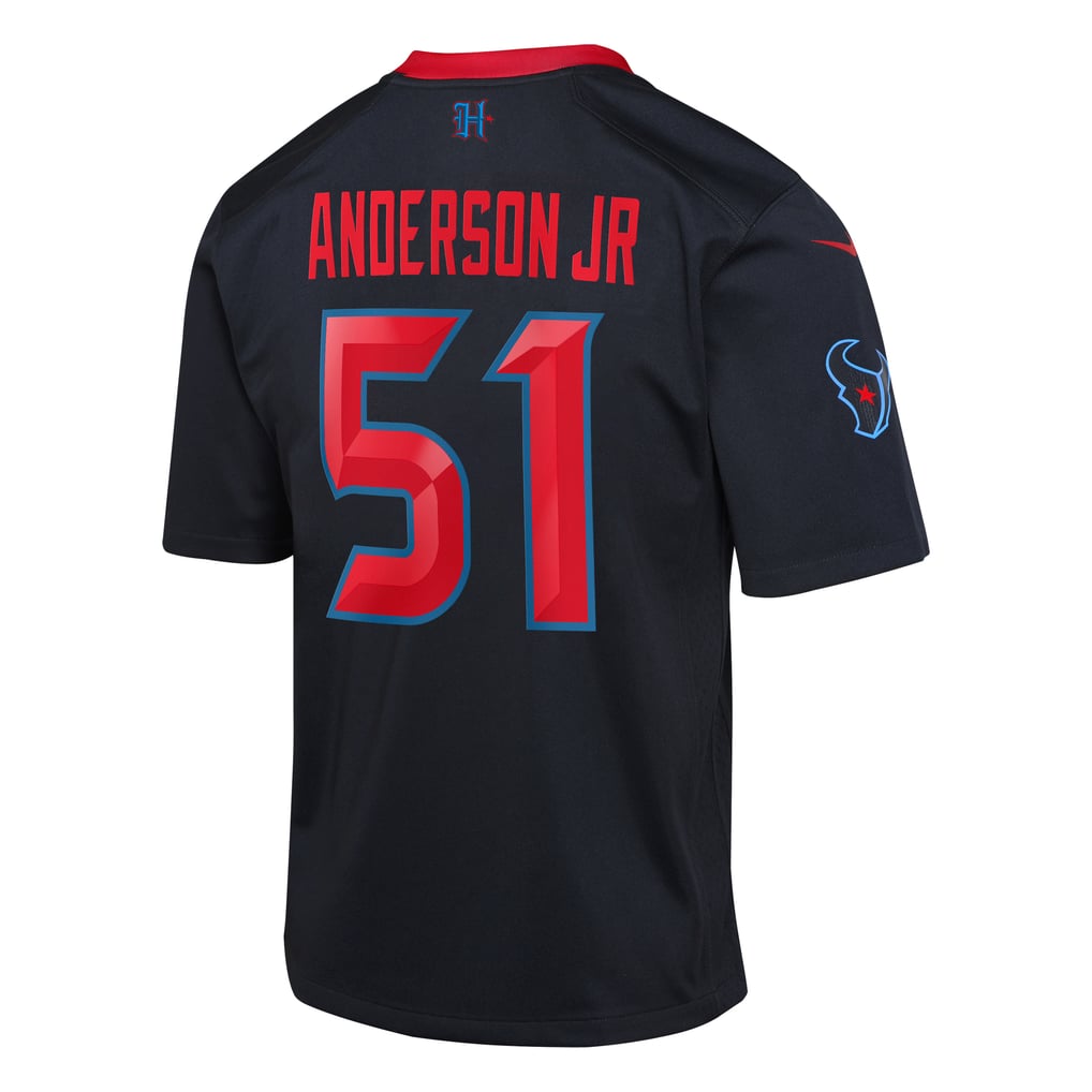Youth Houston Texans Will Anderson Jr. Nike Navy Game Jersey - Image 4