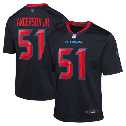 Youth Houston Texans Will Anderson Jr. Nike Navy Game Jersey - Image 1