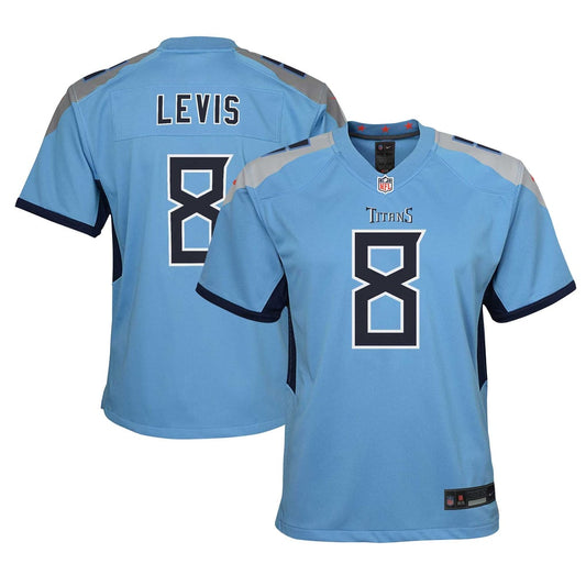 Youth Tennessee Titans Will Levis Nike Light Blue Game Jersey - Image 1