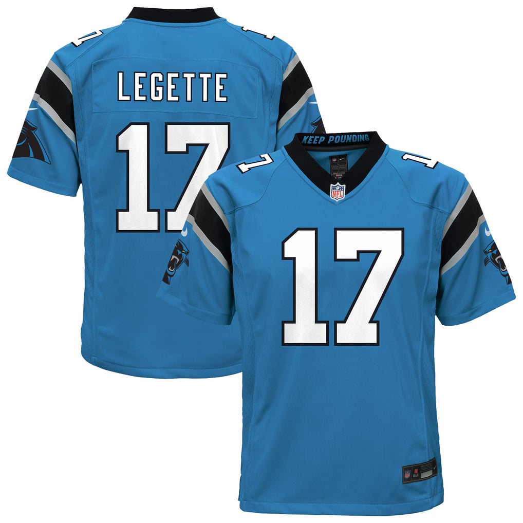 Youth Carolina Panthers Xavier Legette Nike Blue Alternate Game Jersey - Image 2