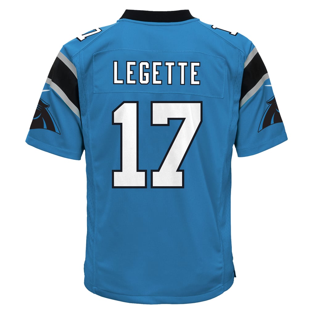 Youth Carolina Panthers Xavier Legette Nike Blue Alternate Game Jersey - Image 4