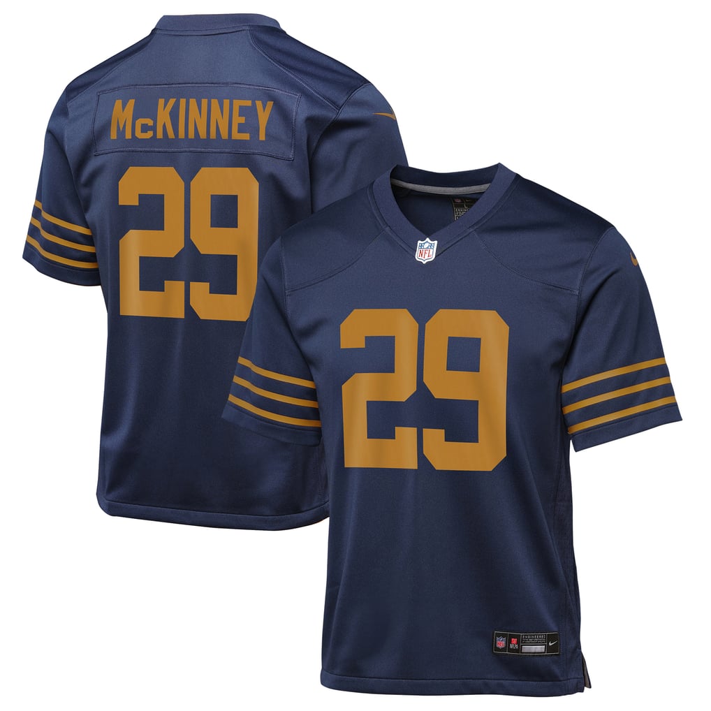 Youth Green Bay Packers Xavier McKinney Nike Navy The 1923 Classic Game Jersey - Image 1