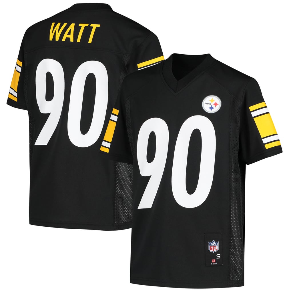Youth Pittsburgh Steelers T.J. Watt Black Replica Jersey - Image 2